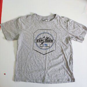 The North Face Explorer T-shirt Boys size M (10-12) grey short sleeve